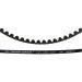 GATES CDX Carbon Drive Belt 125T  Black/black Pitch: 11 mm, Width: 12 mm, '1/1 