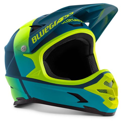 BLUEGRASS Helmet Intox Petrol Blue/Fluo Yellow XS (52-54 cm)  