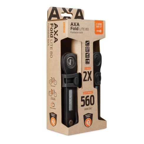 AXA Fold Lite 80 Duo Pack Foldable lock   