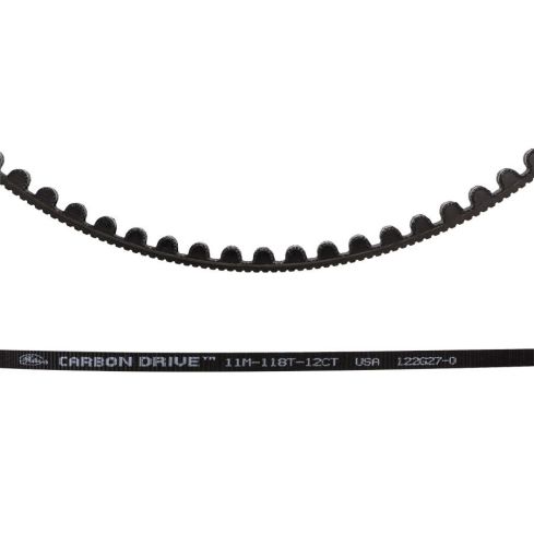 GATES CDX Carbon Drive Belt 118T  Black/black Pitch: 11 mm, Width: 12 mm, '1/1 