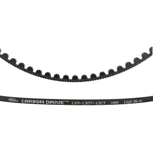 GATES CDX Carbon Drive Belt 132T  Black/black Pitch: 11 mm, Width: 12 mm, '1/1 