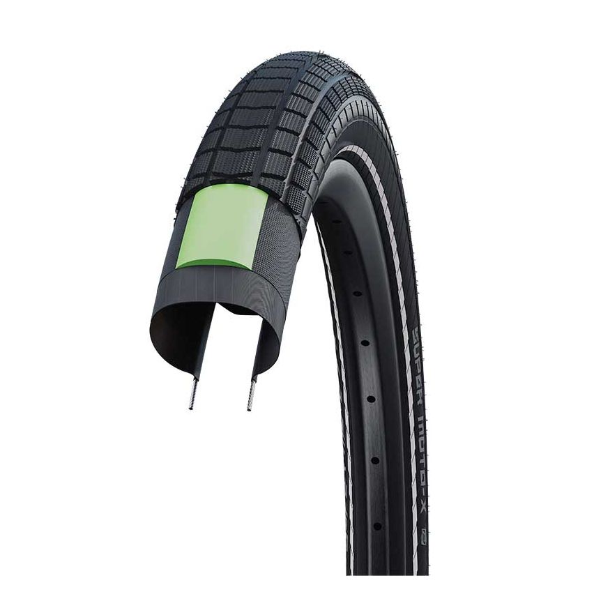SCHWALBE Super Moto-X Standard Rengas Heijastinnauhalla 650B 27,5 x 2,40 (62-584)