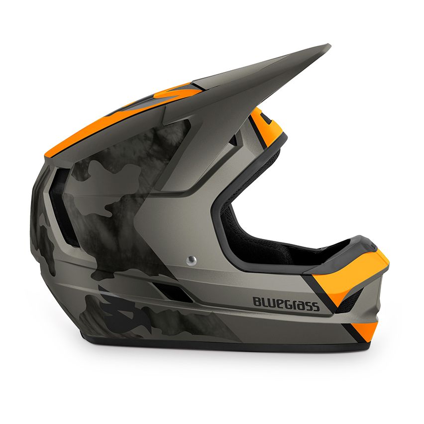 BLUEGRASS Helmet Legit Orange Camo/Matt M (56-58 cm)  