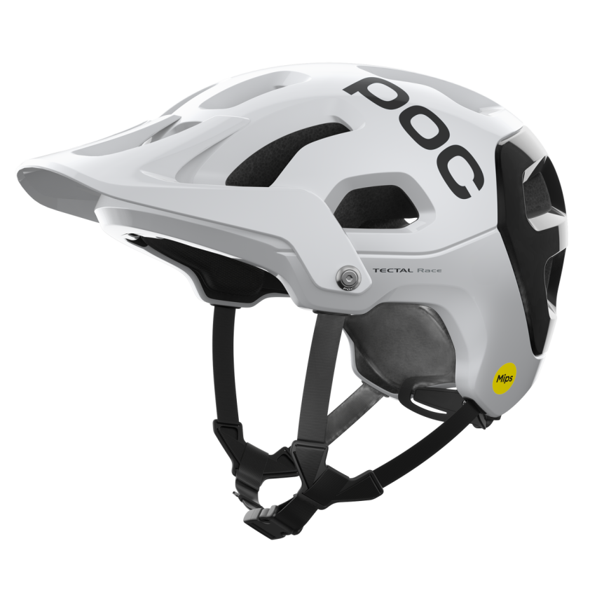 POC Tectal Race MIPS Valkoinen/Musta Pyöräilykypärä