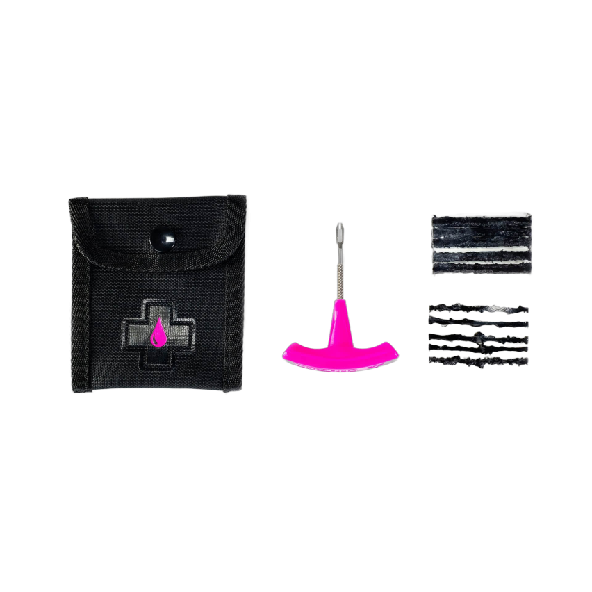 MUC-OFF B.A.M. Tubeless Repair Kit Contains tool, 5x thick plugs and 5x thin plugs Tubeless Paikkaussarja