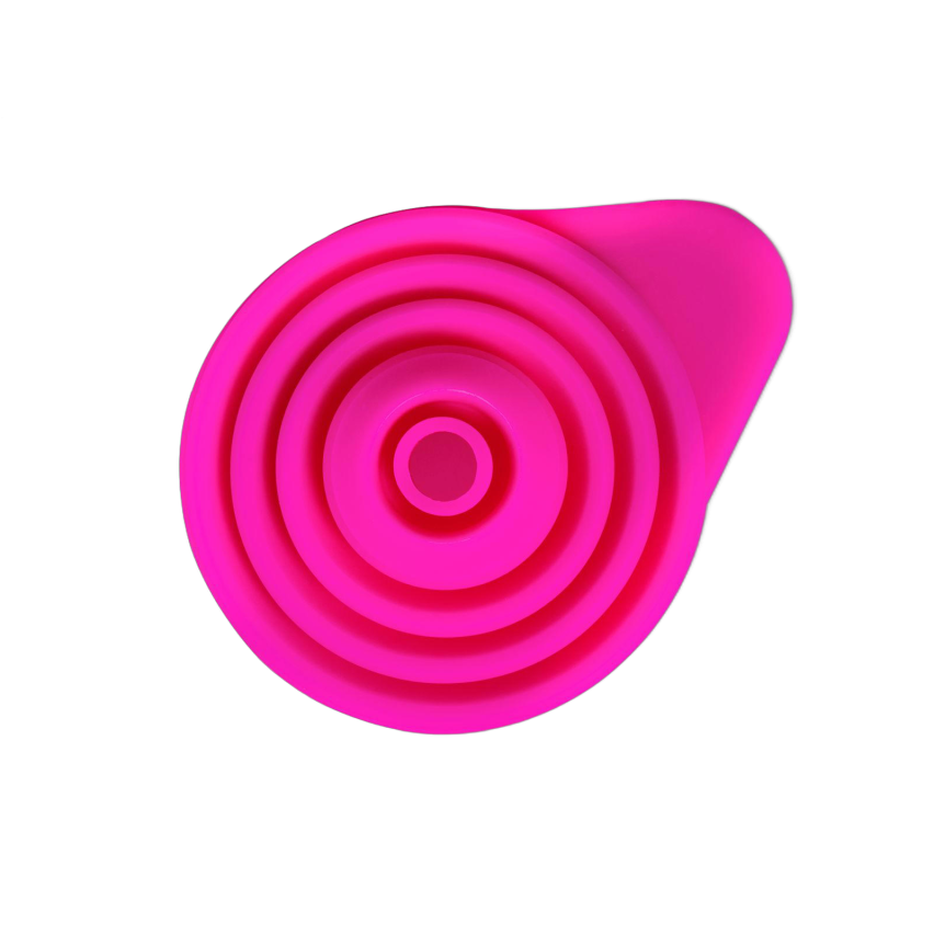 MUC-OFF Silicone Funnel 110x30x88 mm Pink -suppilo