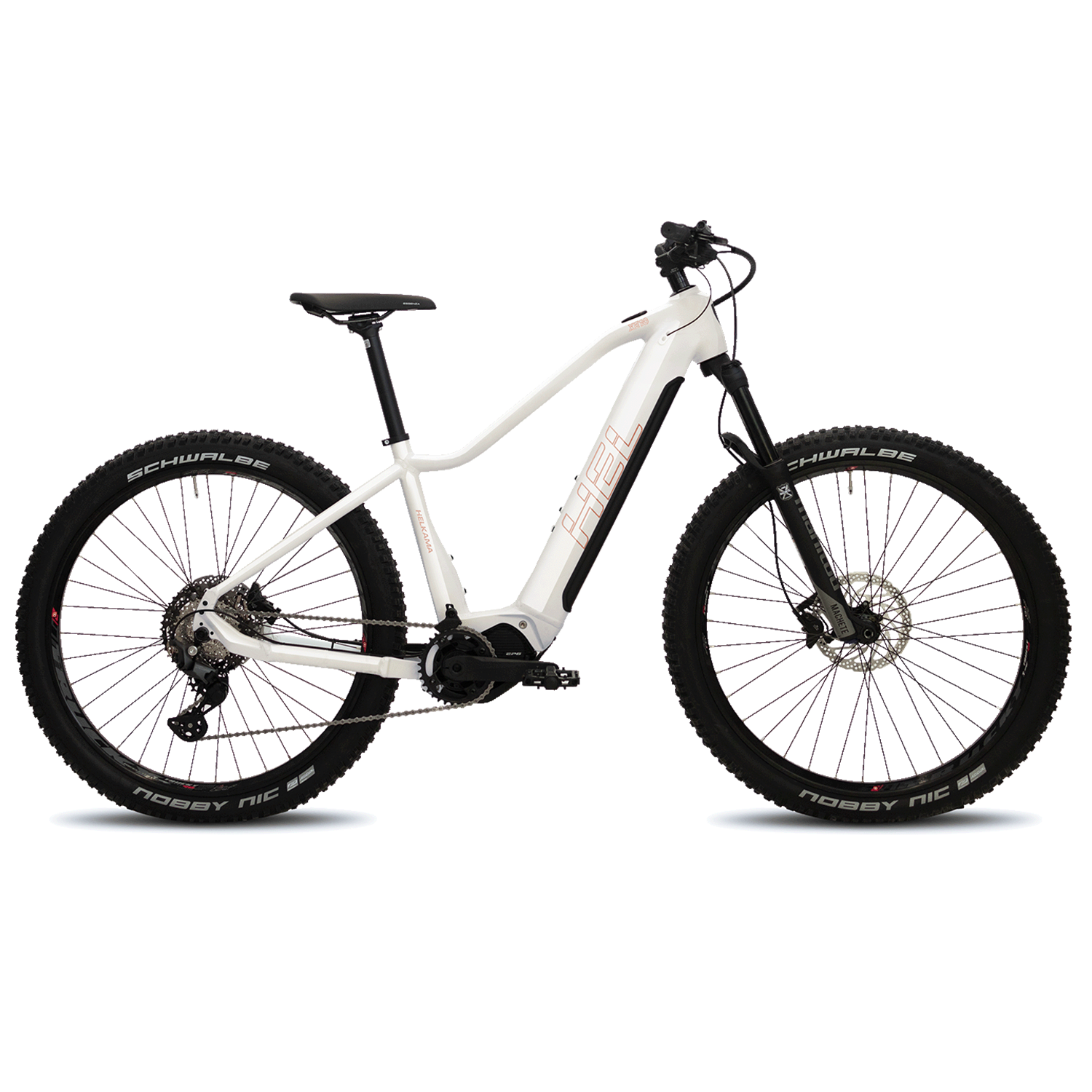 Helkama XE10L 10v 27,5″ EP6-Valkoinen-18" Sähkömaastopyörä