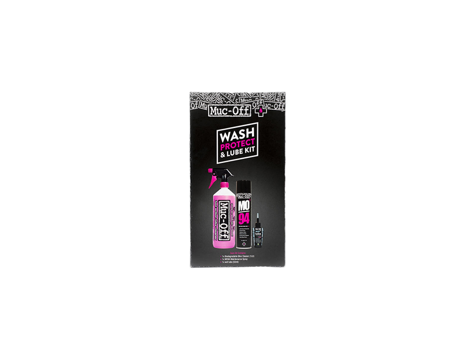MUC-OFF Wash, Protect and Wet Lube Kit -kitti